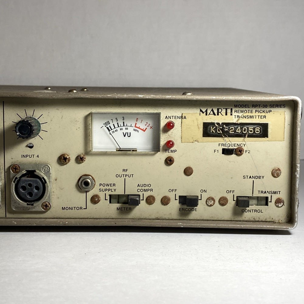 Marti Electronics RPT-30 Series Remote Pickup Transmitter Powers On - As Is
