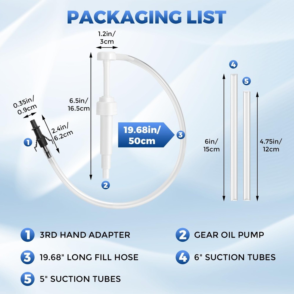 Fluid Pump for Standard Quart Bottles - 10cc Per Stroke， white