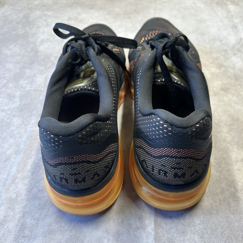 NIKE AIR MAX 2014 BLACK-BRIGHT MANGO-PEACH CREAM Size 13