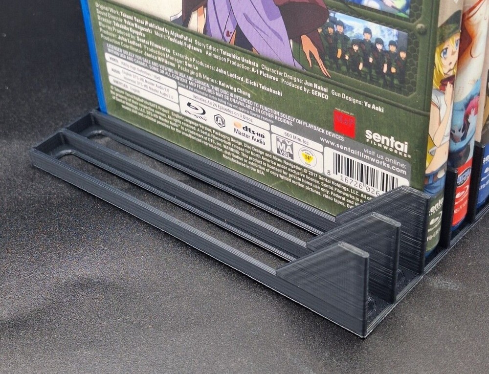Blu-Ray Case Organizer Tray - Holds 10 Blu-Ray Cases - 3D Printed