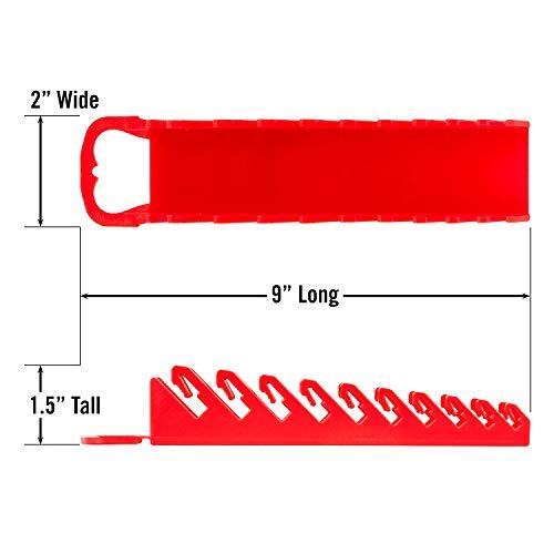 Ernst 5074 10 Wrench Stubby Gripper - Red