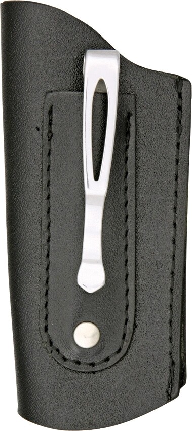 Sheaths Large Folding Knife Belt Sheat Black Leather Construction With Open End