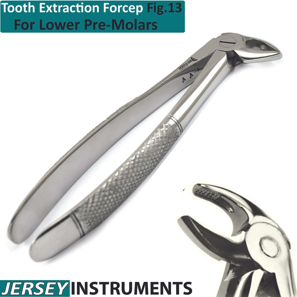Lower Premolar Extraction Forceps Fig-13 Dental Tooth Surgical Extracting Pliers