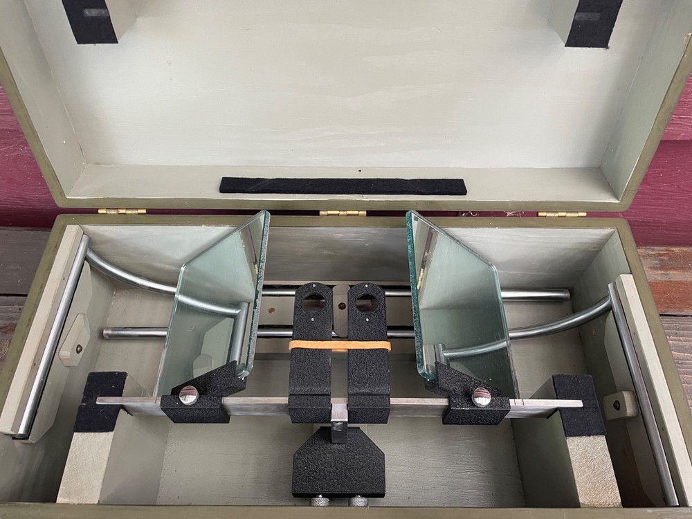 Vintage Mirror Stereoscope with case Surveying