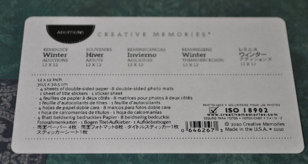 Creative Memories Bundle Lot 3 Additions Spring, Winter, Outdoors New Sealed