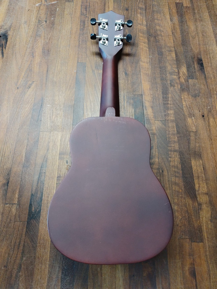 Mosen 21" Ukulele For Beginners Solid Wood Bag Strap Strings Picks Included