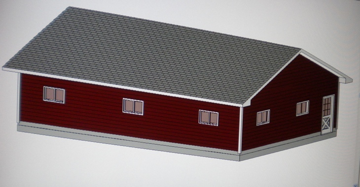 PERMIT READY 26' x 36' GARAGE PLAN DRAWN TO SCALE BLUEPRINTS AND MATERIALS LIST