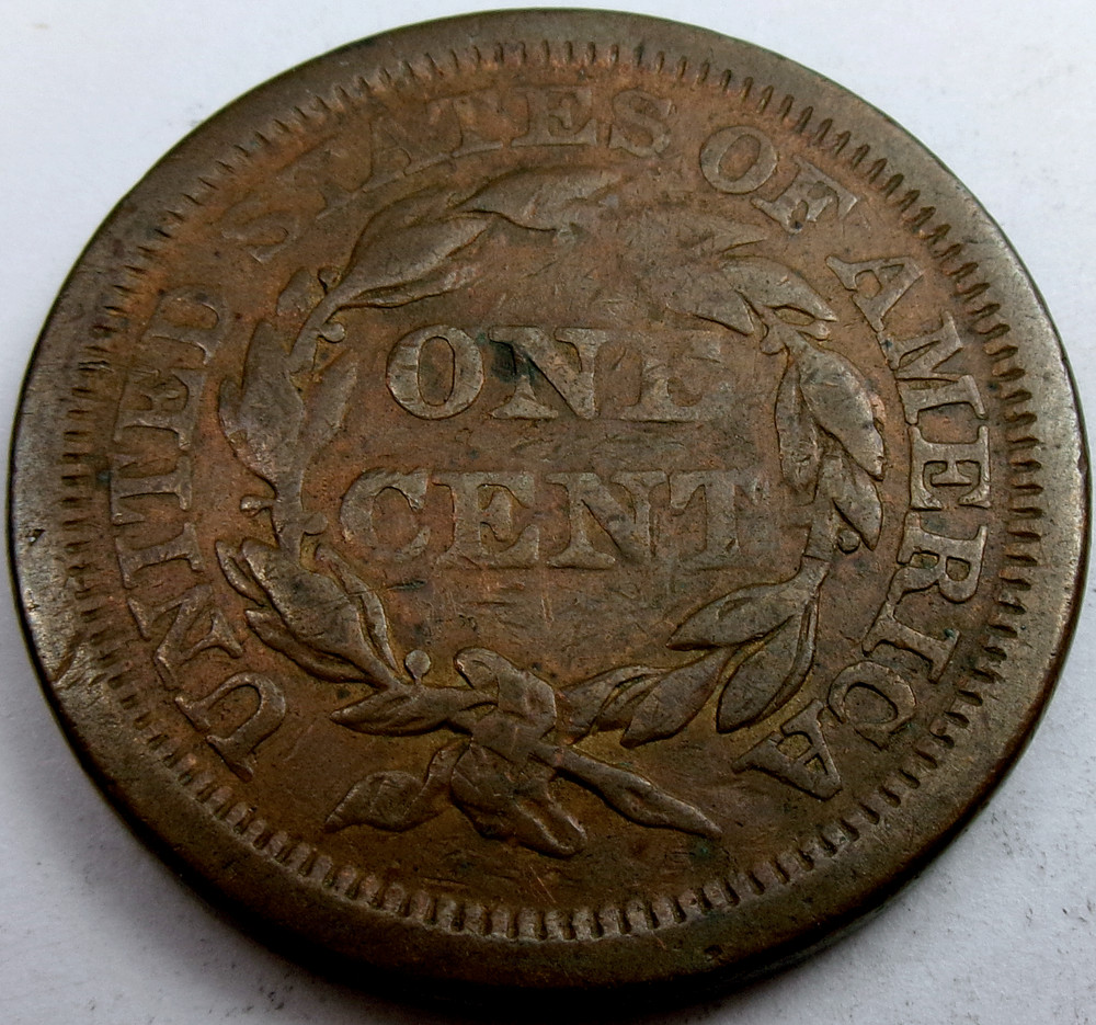 1850 Braided Hair Large Cent