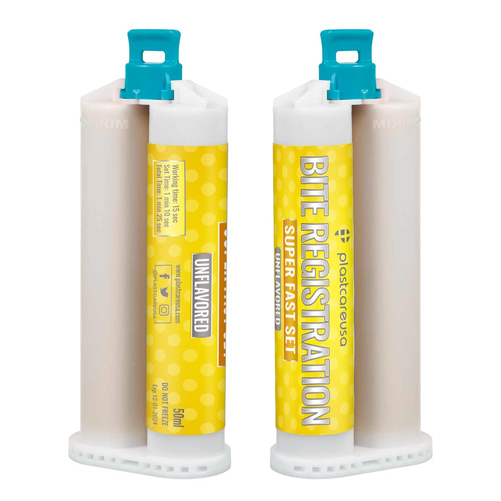20 SUPER FAST Set Bite Registration Impression Material, Unflavored, 50ml