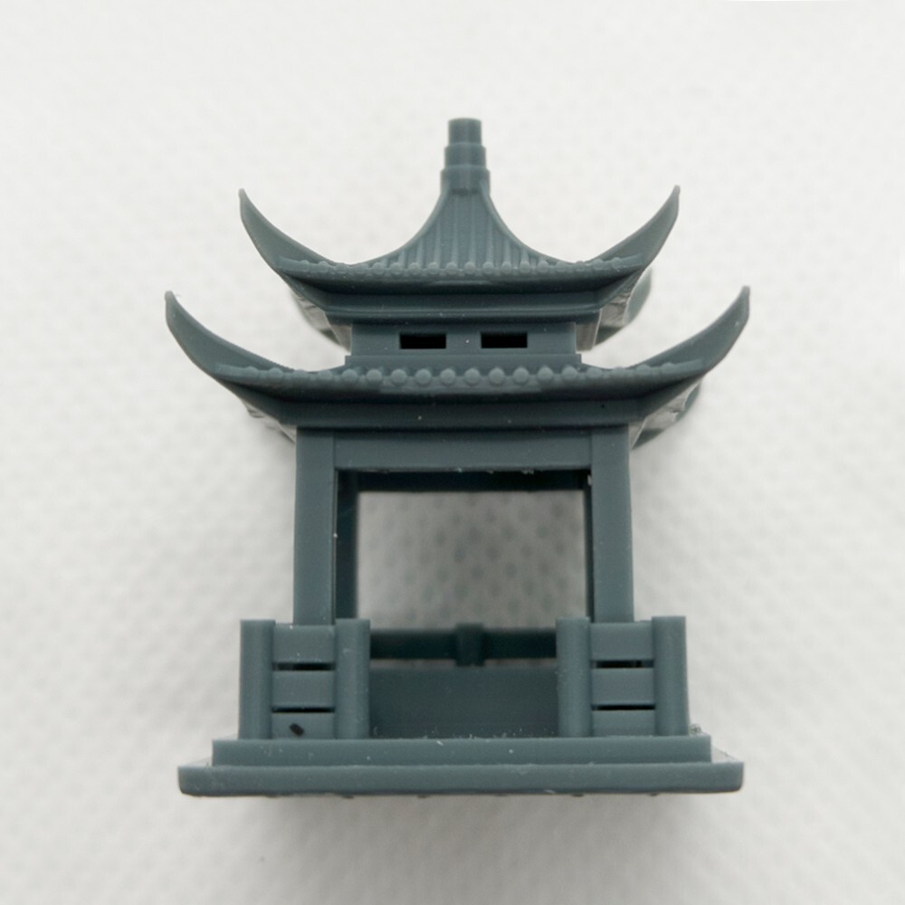 SSMODEL 1:72 Chinese Ancient Building Double Layer Square Pavilion