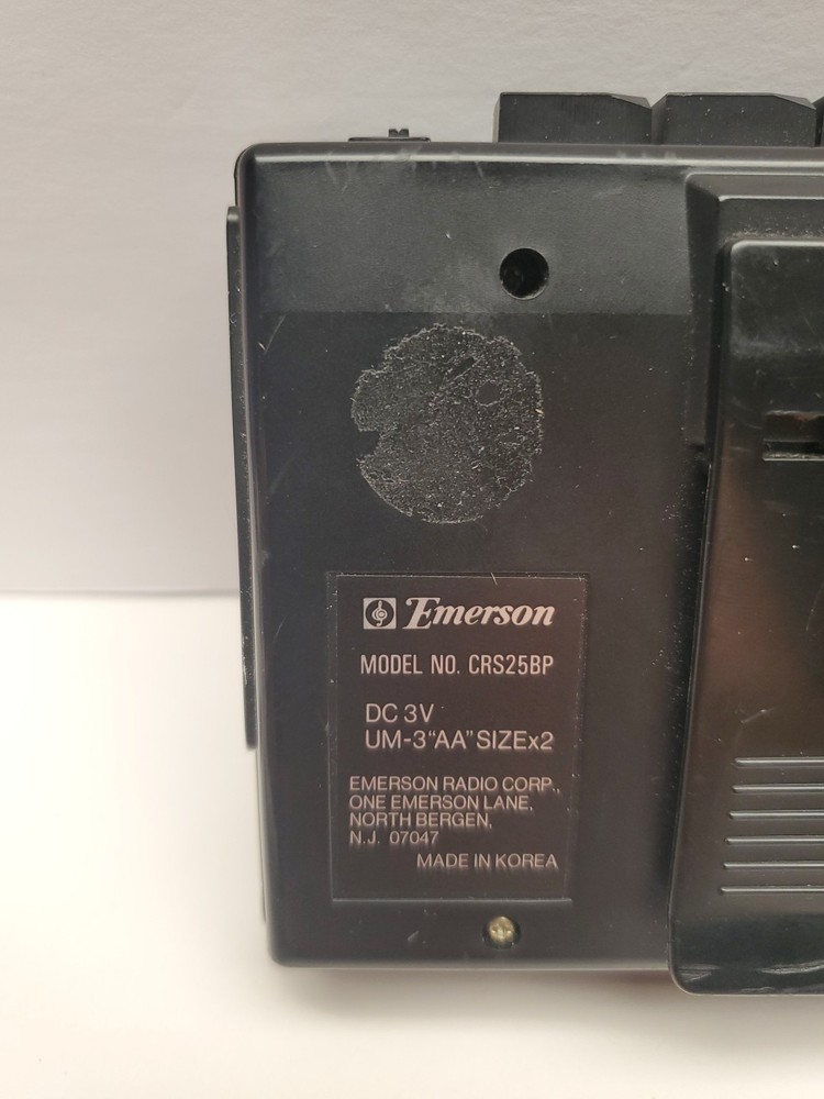 Emerson CRS 25BP Cassette Player Working