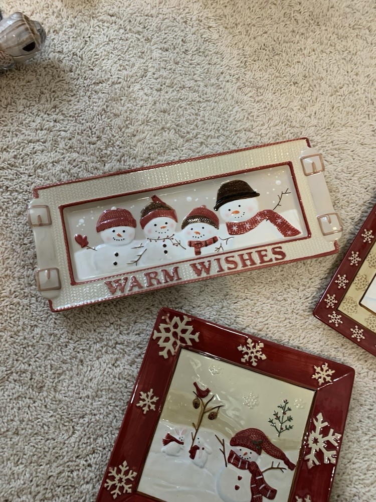 3 Beautiful Christmas Plates For Decor Or Use