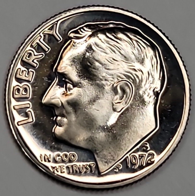 1972 S Gem Proof Roosevelt Dime