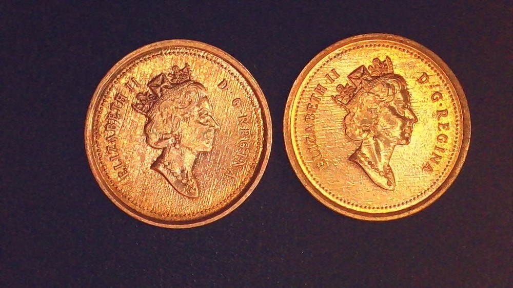 1999 + 2000 Canada Uncirculated Pennies / Cents
