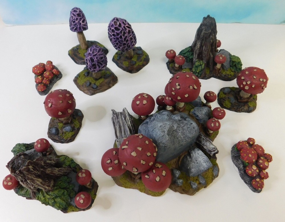 Well Painted Acheson Creations Morel & Toadstool Mushroom Terrain