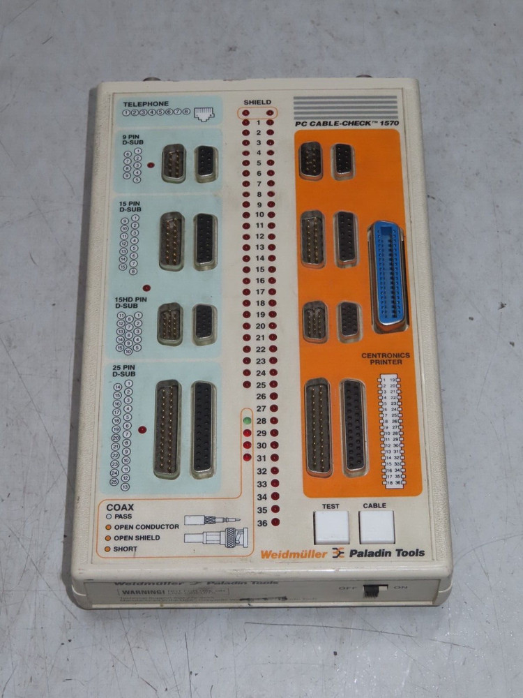 Weidmuller Paladin Tools Universal PC Cable Check 1570