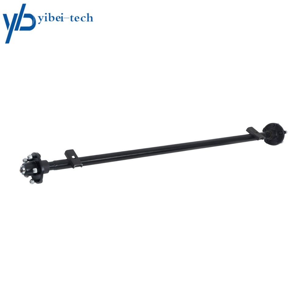 2000lbs Trailer Axle 5 lug-4.5" 61" Hub Face 46" Spring Center with U Bolt Kit