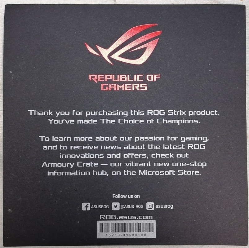 ASUS ROG Strix Product Card