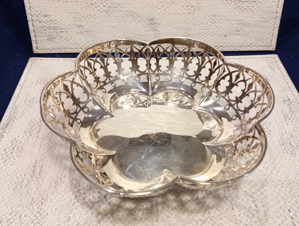 Solid Silver Victorian Basket.