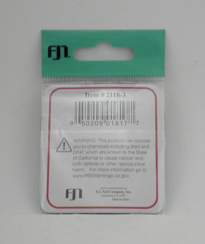FJ Neil 2118-3 Dolphin Interlock Snap Only Size 3 12ct