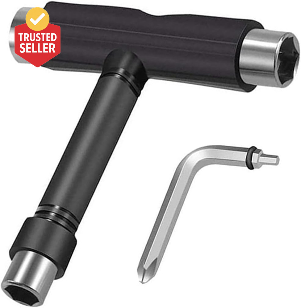 Skate Tool All-In-One, Skateboard Tool Roller Skate Tool T Tool for Skateboard,