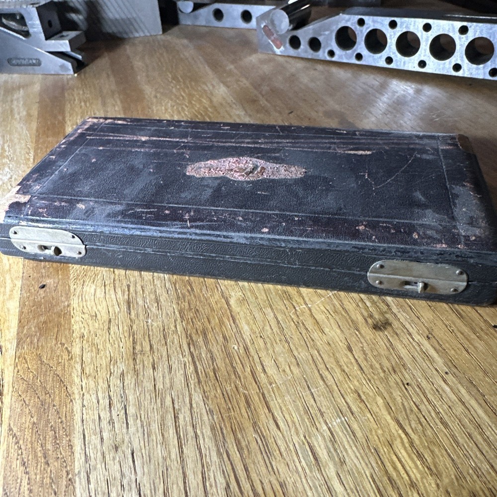 Vintage Machinist / Drafting Divider & Caliper Set with case