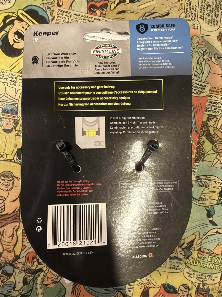 Kryptonite Bike Lock Keeper 512 Combo Cable Combination Lock
