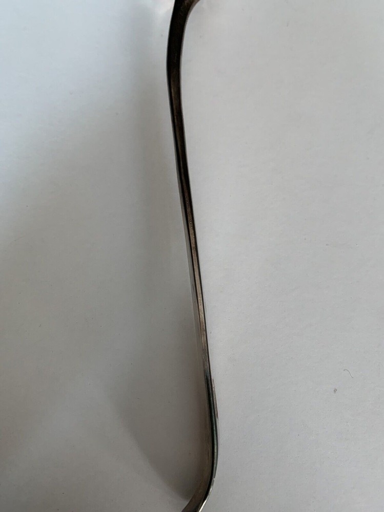 S&G ENGLAND CANDLE SNUFFER SILVER PLATED 10” (e20)