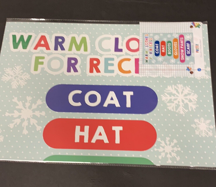 Poster (warm clothes for recess) 17"x24"