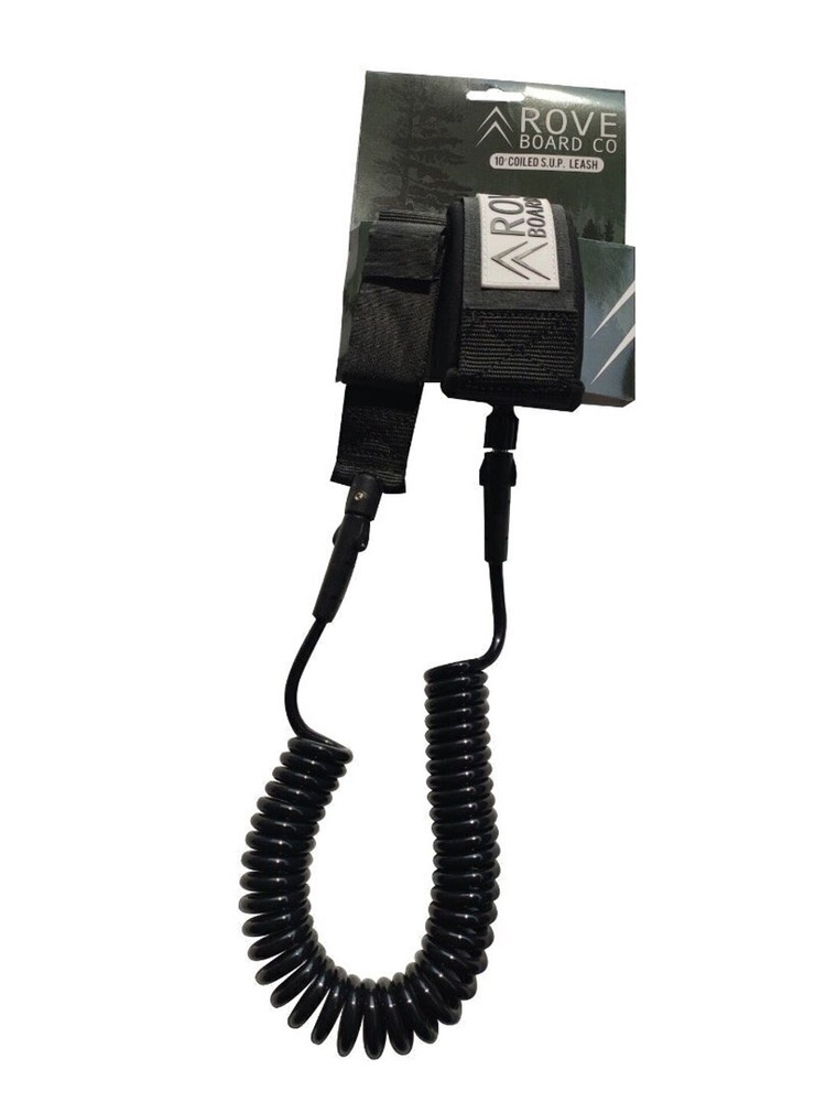Black paddle board ankle leash