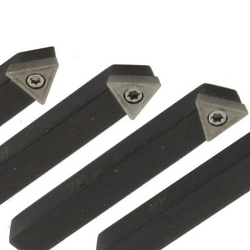 5 pc 3/8" Lathe Indexable Carbide Insert + 15PC Turning Tooling Bit Holder Set