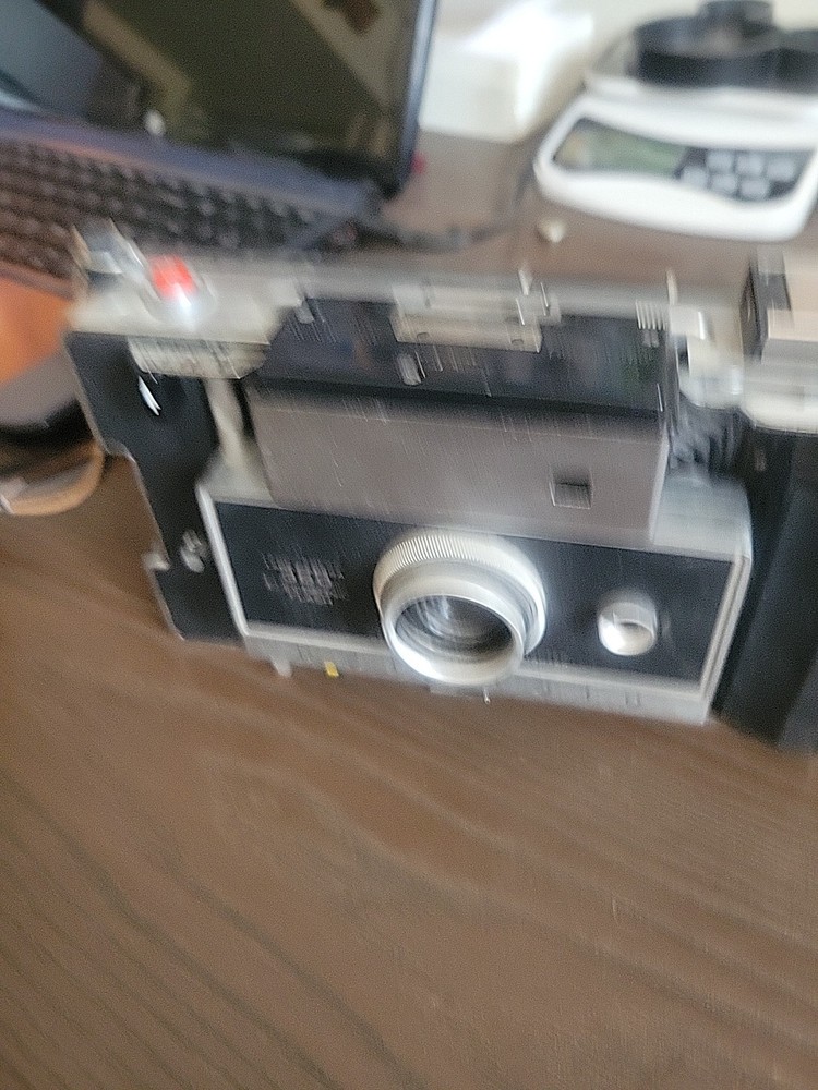 POLAROID LAND CAMERA 360 W FLASH w/ CASE, Portrait Close Up- UNTESTED System