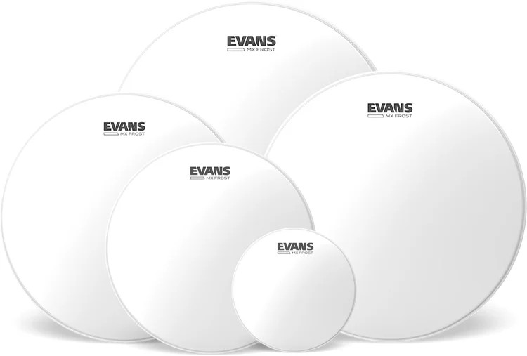 Evans MX Marching Tenor Drumhead Pack - Frost