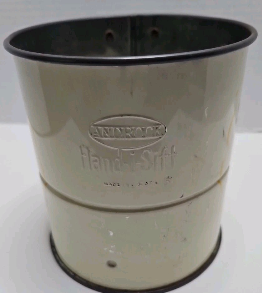 Flour Sifter 3 Screen Kitchen Tool Floral WORKS