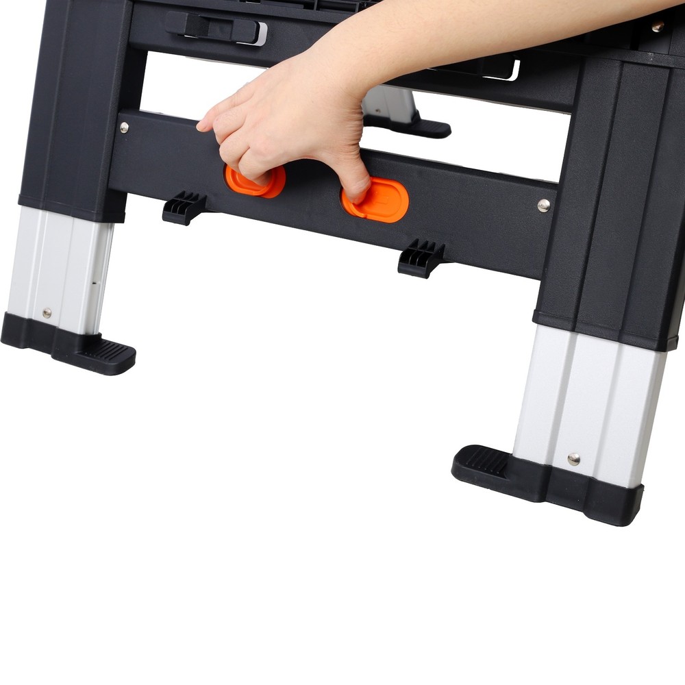 Portable Folding Work Table Sawhorse Workbench 2-in-1 Large Load Capacity