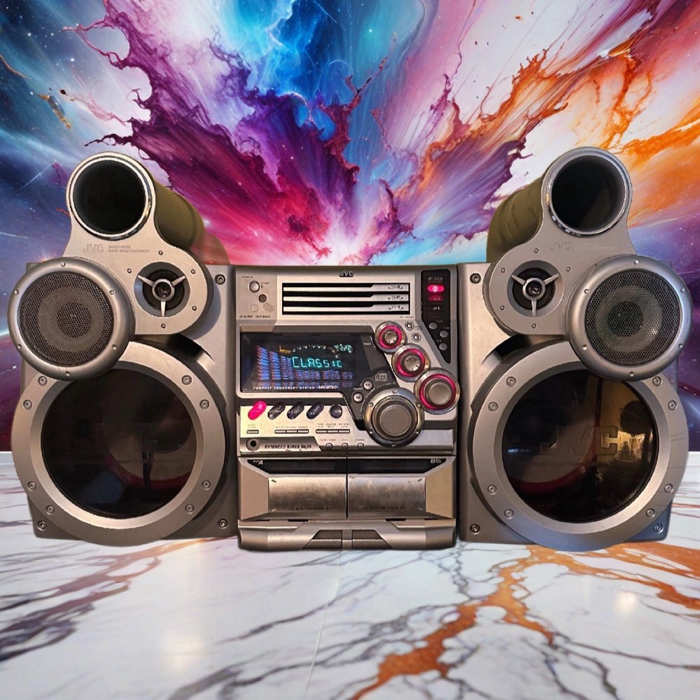 JVC Compact Stereo System MX-GT90 CD Dual Cassette Freshly Serviced Top Model🔥