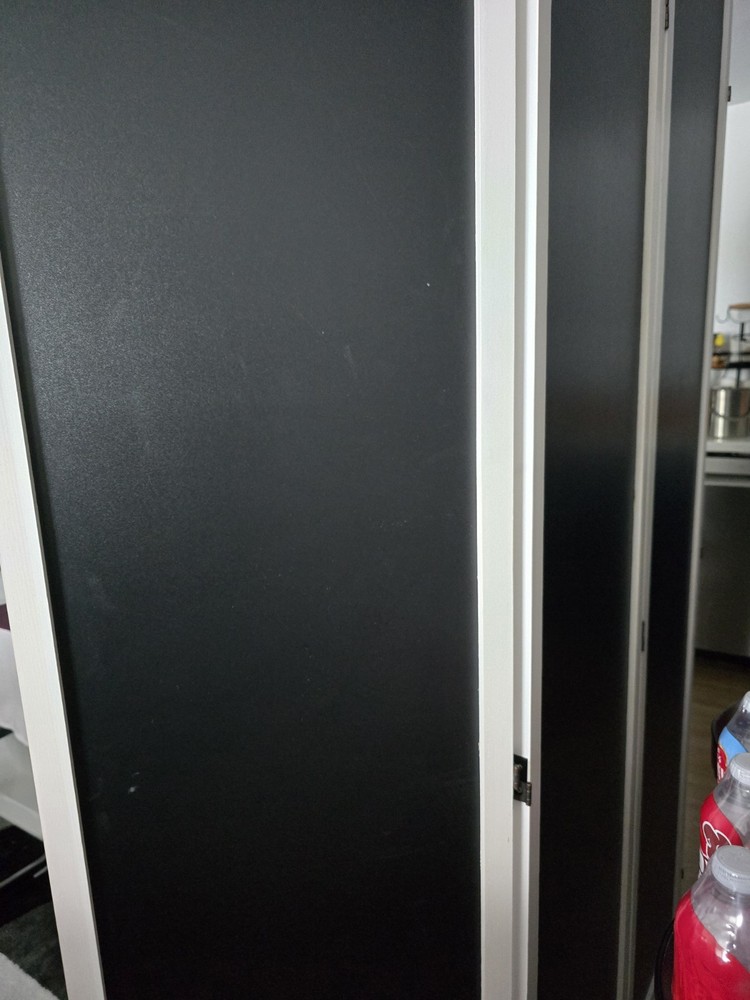 4 Panel White Wood Chalkboard Room Divider