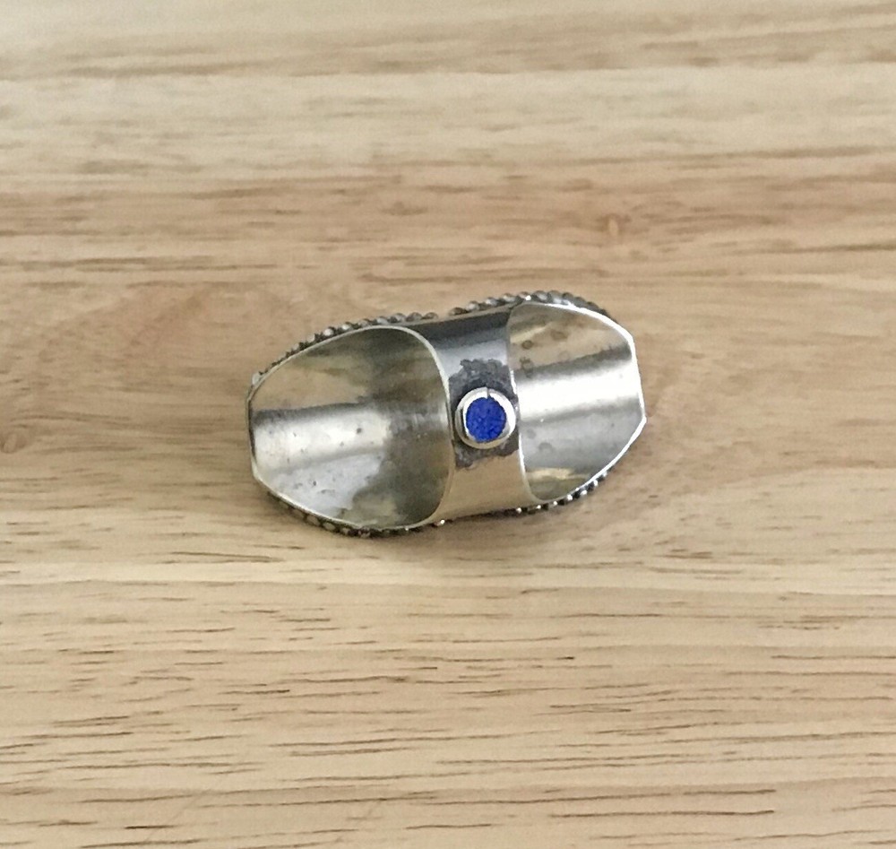 Vintage Coral Lapis Ring