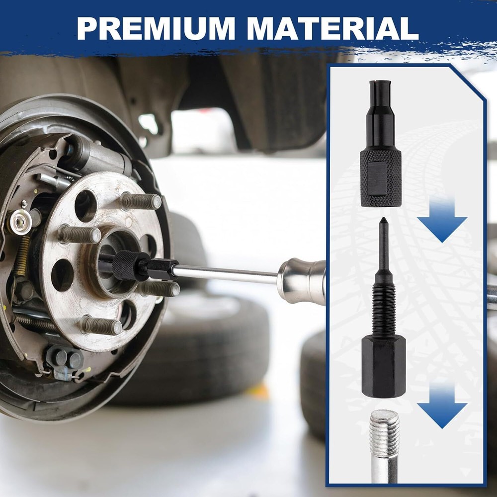 9PCS Blind Hole Collet Bearing Puller Set, Puller Set with Retractable Collet