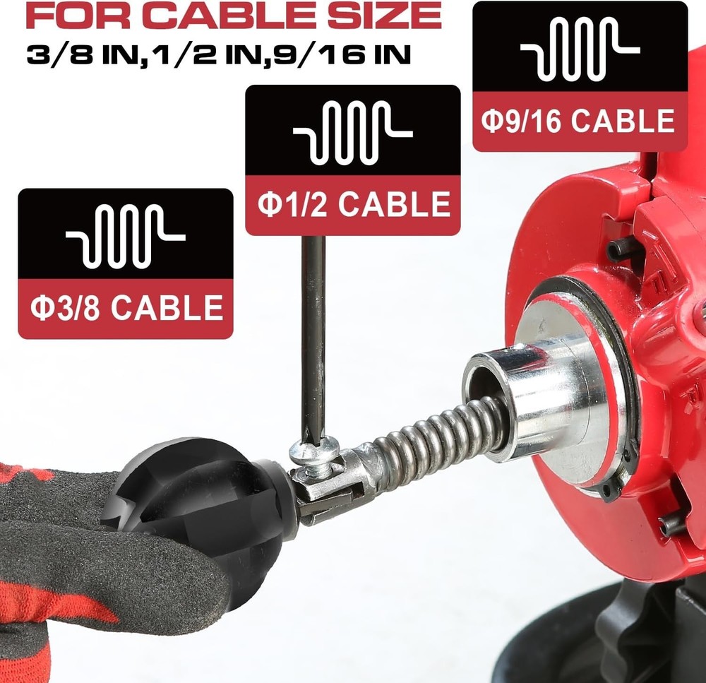 Drain Snake Cutter 1.5" Multi-Functional, Roots, Scale, Durable