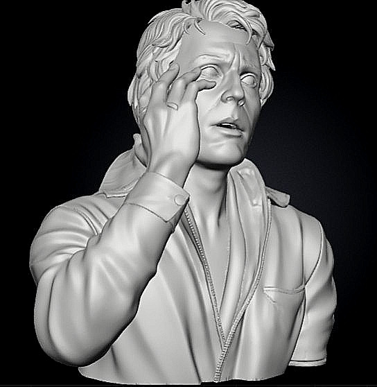 Hulk The change replica Resin Print , 6" tall Solid, David Banner