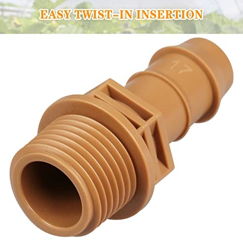 1/2 Inch Threaded Drip Irrigation Male Adapter：Drip 1/2" MNPT Coupling