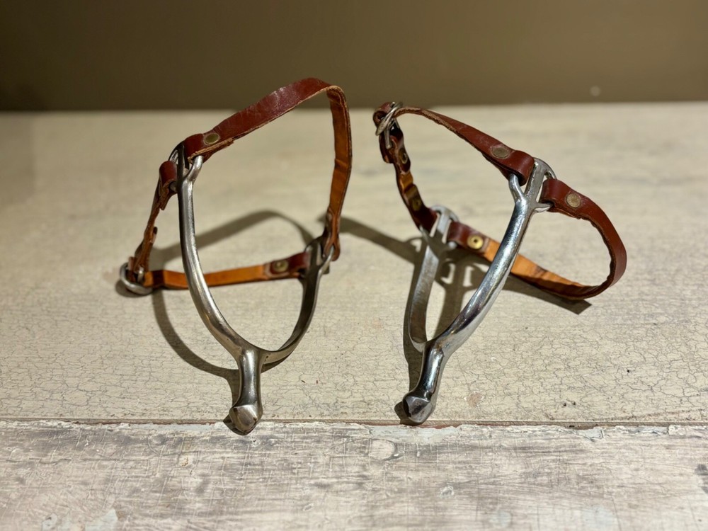 Vintage Nickel Plated Cavalry Spurs
