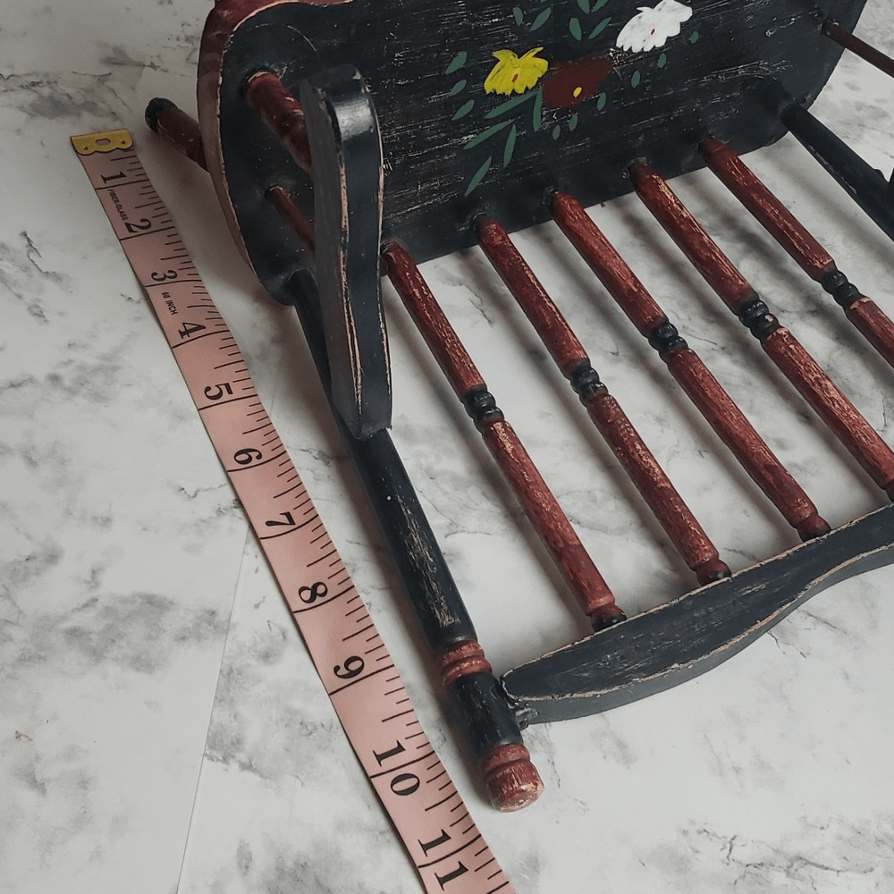 Handpainted Vintage Primitive Mini Chair