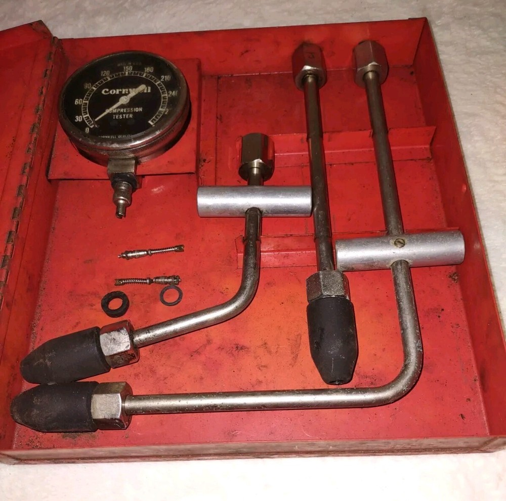 Cornwell Tools TK55 Compression Testing Kit Metal Case For Parts Or Repair