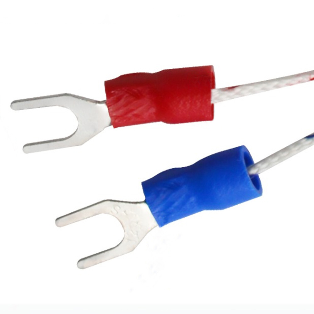 M6 M8 Threaded Temperature Sensor K-type E-type Thermocouple Probe 0.2m-5m Cable
