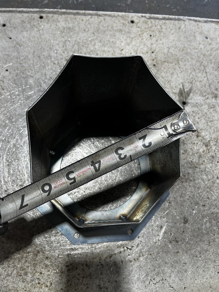 6 INCH OCTAGON EXHAUST HOOD STACK DIESEL STACK DURAMAX POWERSTROKE CUMMINS STACK