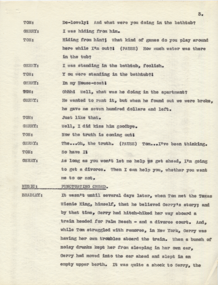 1943 Screen Guild Players Radio Show Script Claudette Colbert Huntly Gordon Auto