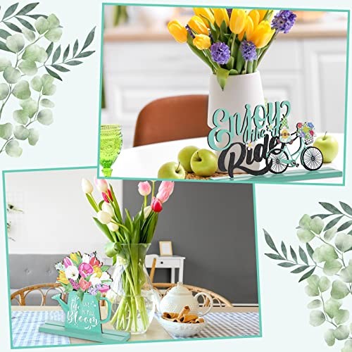 4 Pcs Hello Spring Table Decorations Spring Easter Table Fresh Style