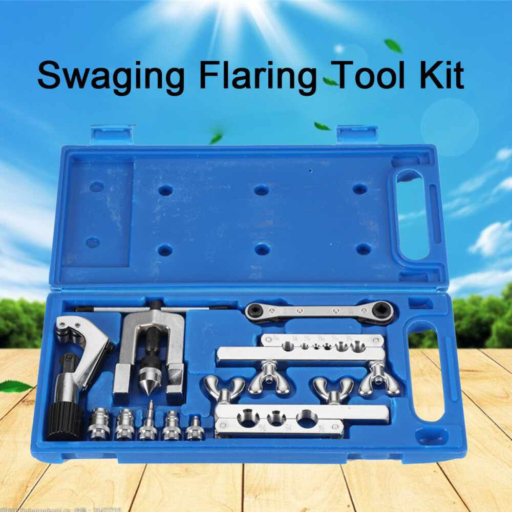 Swaging Tool Kit Tube Expander Flaring Tool Copper Pipe Expander Tool+TubeCutter